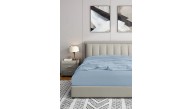 100 X 200 Nawara Home Tek Kişilik Mavi Lastikli Penye Çarşaf-01659 (T01-601)