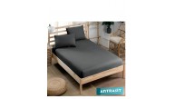 100 X 200 Nawara Home Tek Kişilik Antrasit Lastikli Penye Çarşaf-01689 -(T01-401)