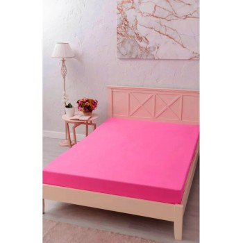 100 X 200 Nawara Home Tek Kişilik Fuşya Lastikli Penye Çarşaf / .01691 (T01-401)