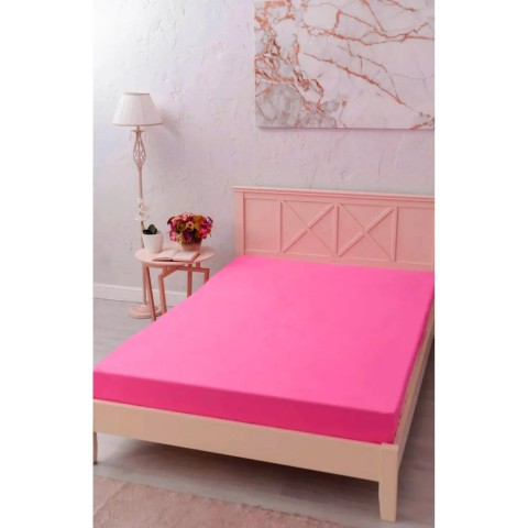 100 X 200 Nawara Home Tek Kişilik Fuşya Lastikli Penye Çarşaf / .01691 (T01-401)