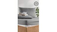 160 X 200+20 Nawara Home,Ranforce Kumaş Gri ve Yeşil Tonlaması Çift Kişilik Çarşaf Seti / 01731 (T02-301)