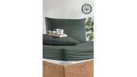 160 X 200 Nawara Home Çift Kişilik Petrol Yeşili Lastikli Penye Çarşaf-01702 (T01-401)