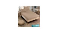 100 X 200 Nawara Home Tek Kişilik Bej Lastikli Penye Çarşaf.01690 (T01-401)